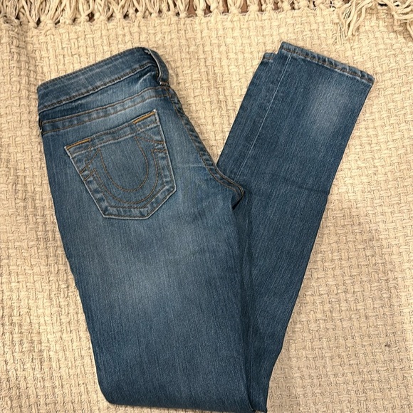 TRUE RELIGION WOMENS JEANS 25 SKINNY - Picture 1 of 10